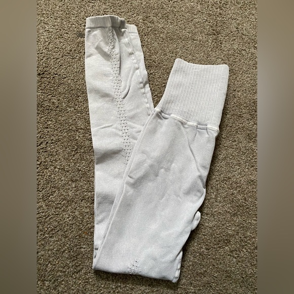 FREE PEOPLE NWOT High Rise Ice Grey Good Karma Full Length Leggings - Picture 6 of 7